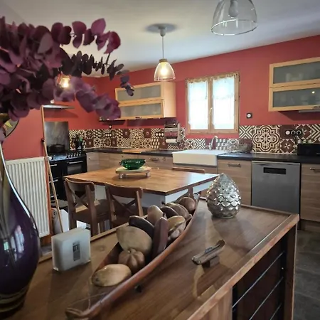 度假居 Maison Familiale Avec Piscine Au Coeur Des Pyrenees